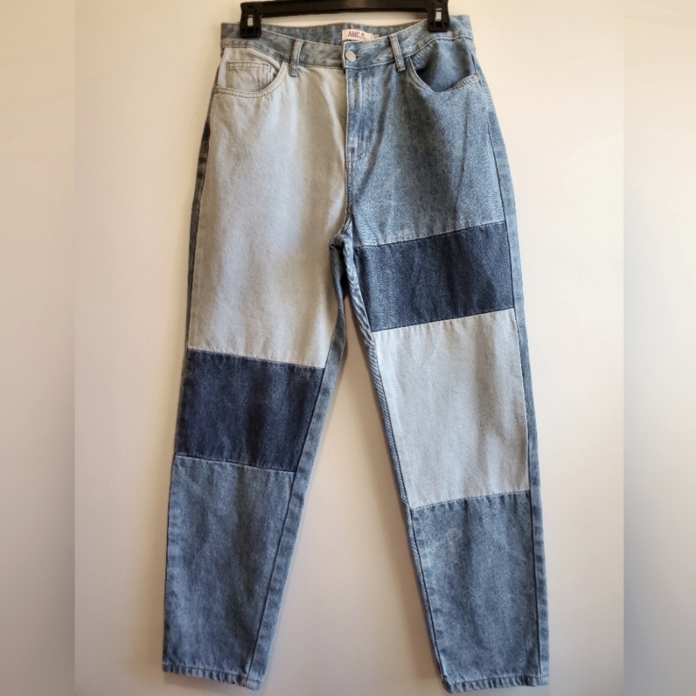 AMC Patchwork Jeans Size 28 (Made and Sold in Peru)